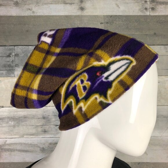 Baltimore Ravens Fleece Neck Warmer: Handmade Scarf Tube - Picture 3 of 9